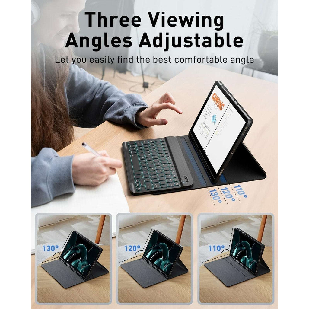 TUNKARMOR iPad 11th Gen A16 2025/2022 10th Gen Case, Magnetic Keyboard & Mouse