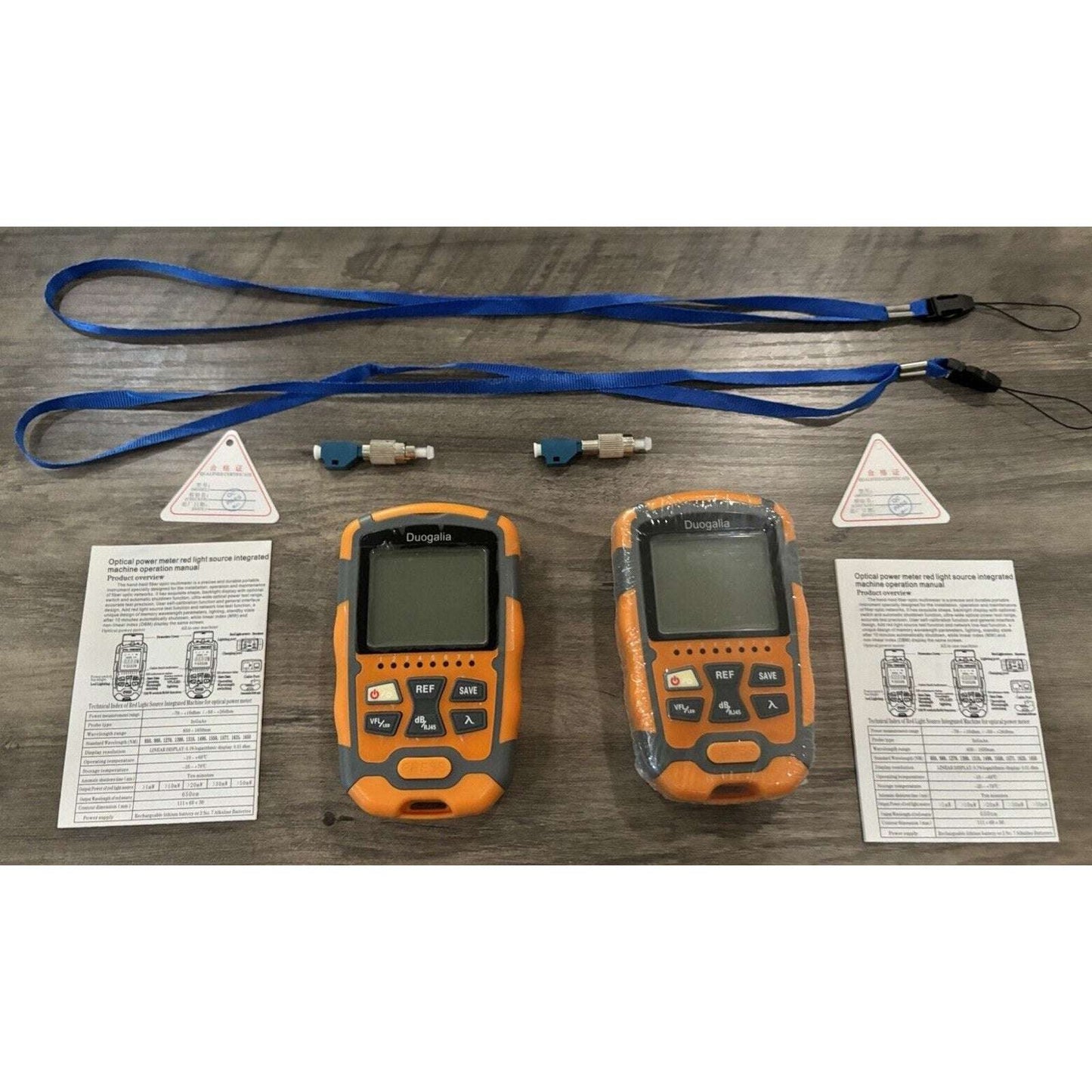 2-Pack Duogalia A-M70 Optical Power Meter Multi-functional Fiber Cable Tester