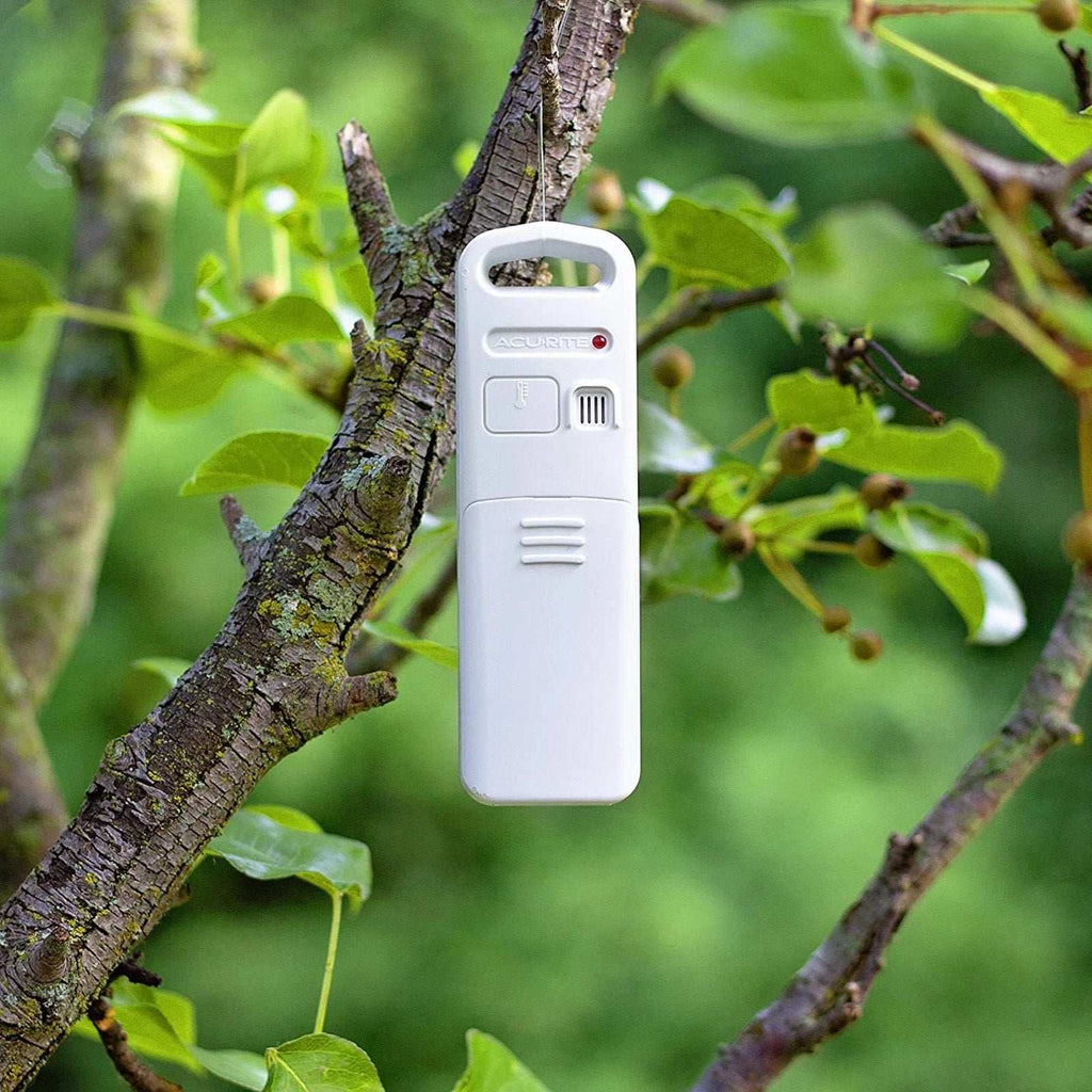 AcuRite Wireless Indoor Outdoor Temperature and Humidity Sensor (06002M) white