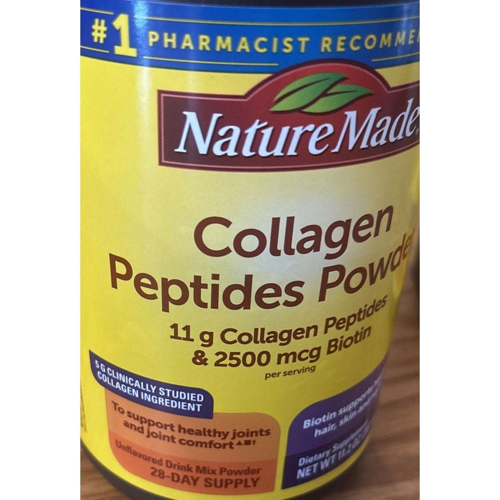 2x Nature Made Bovine Collagen Peptides Powder Types 1 & 3 +2500 mcg Biotin Keto