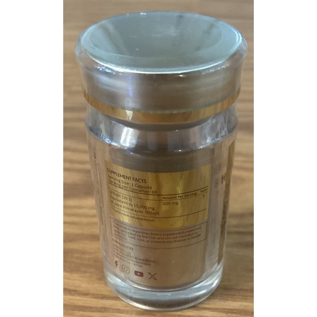 Daily UNSTUCK Me 100% PURE HIMALAYAN SHILAJIT 81% Fulvic Acid Lab Tested 60 Caps