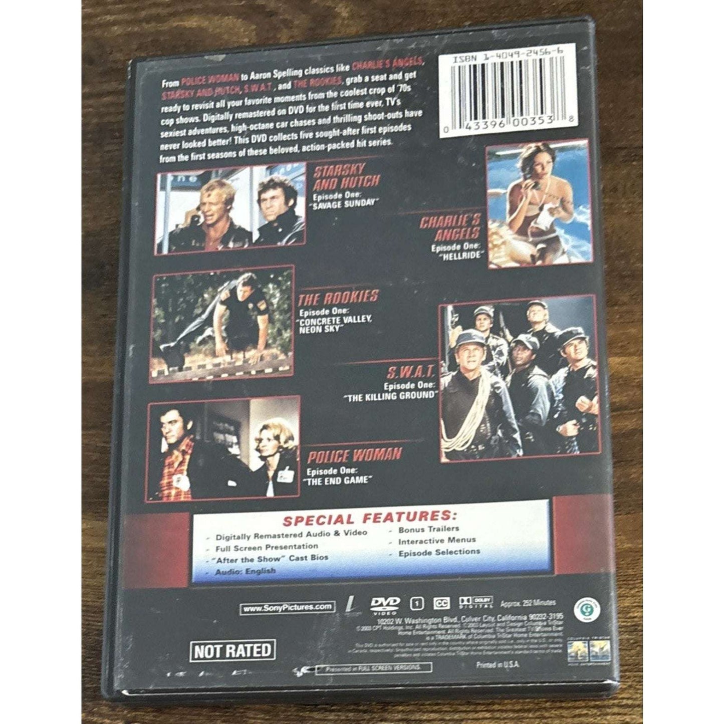 The Greatest 70s Cop Shows DVD SWAT Starsky & Hutch Charlie's Angels Rookies+