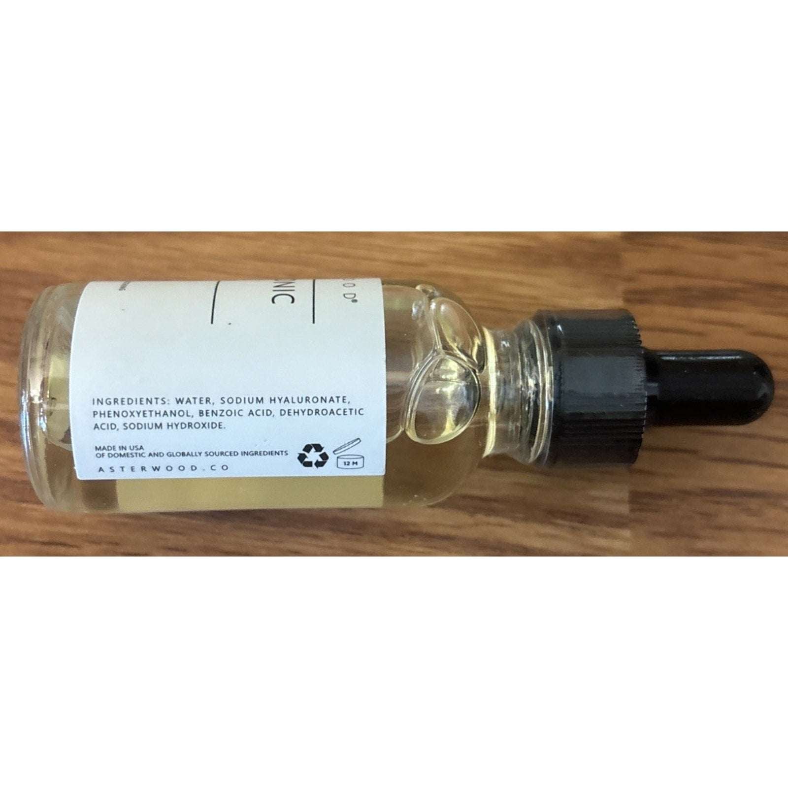ASTERWOOD Pure Hyaluronic Acid Anti-Aging Serum - 1 fl oz - New/Sealed - No Box