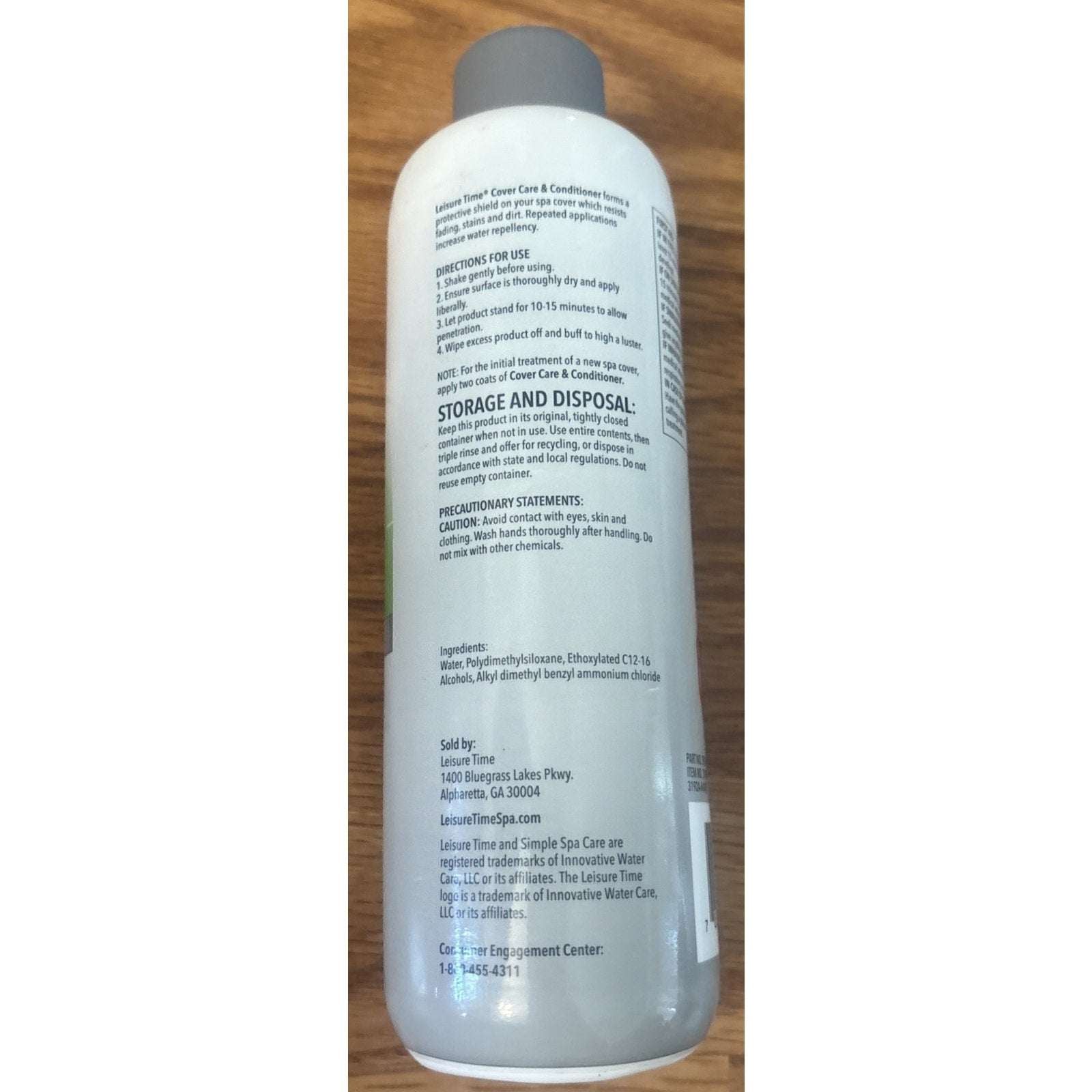Vinyl Cleaner Spa Cover Cleaner & Conditioner 16oz UV Protectant, Repels Water