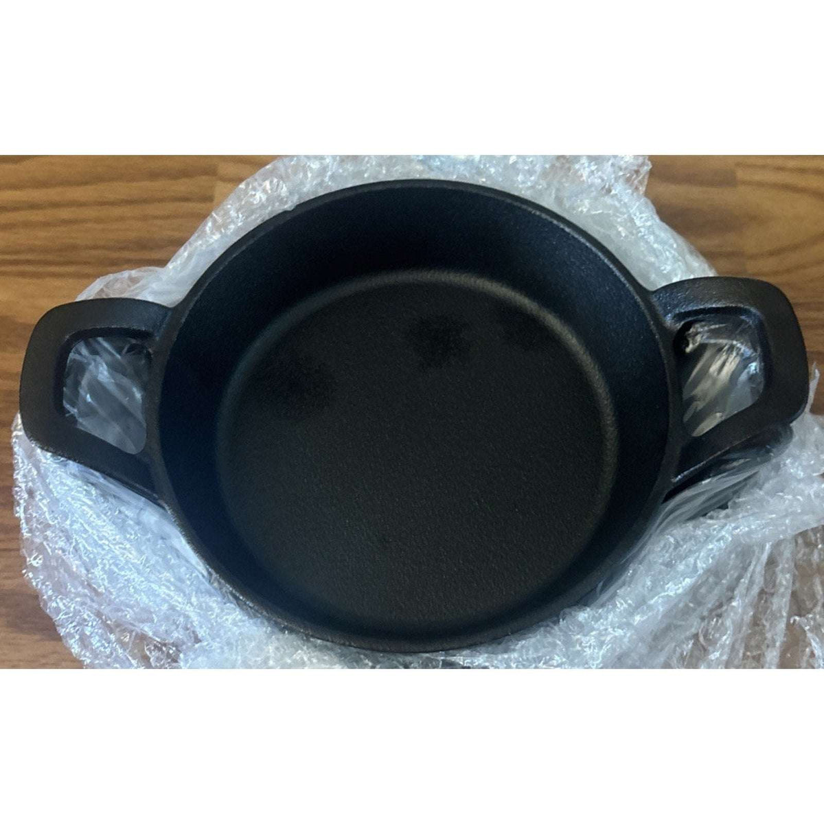 Set of 6 Mini Cast Iron Skillets Pans with Double Handles, 6.3 x 6.3 x 1.5 Inch
