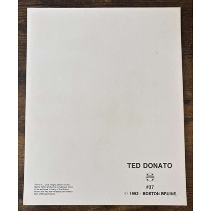 NHL Boston Bruins TED DONATO #37 Game Sports Action Color 8 x 10 Photo Picture