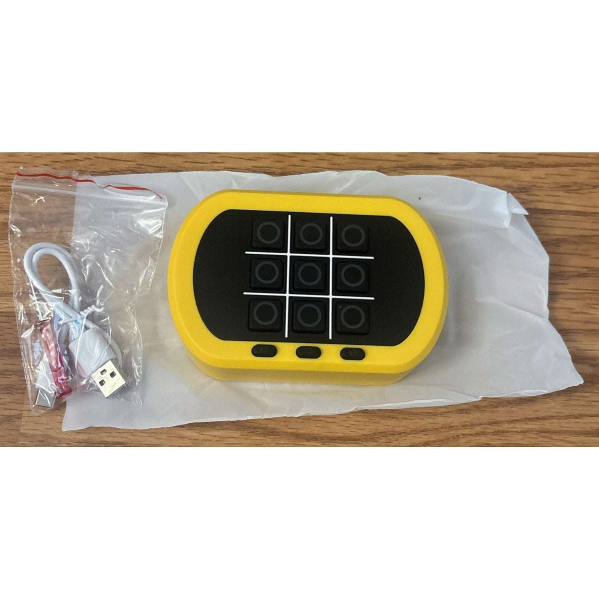 Electronic Tic-Tac-Toe 5-in-1 Games Rechargeable Handheld Console Ages 6-12