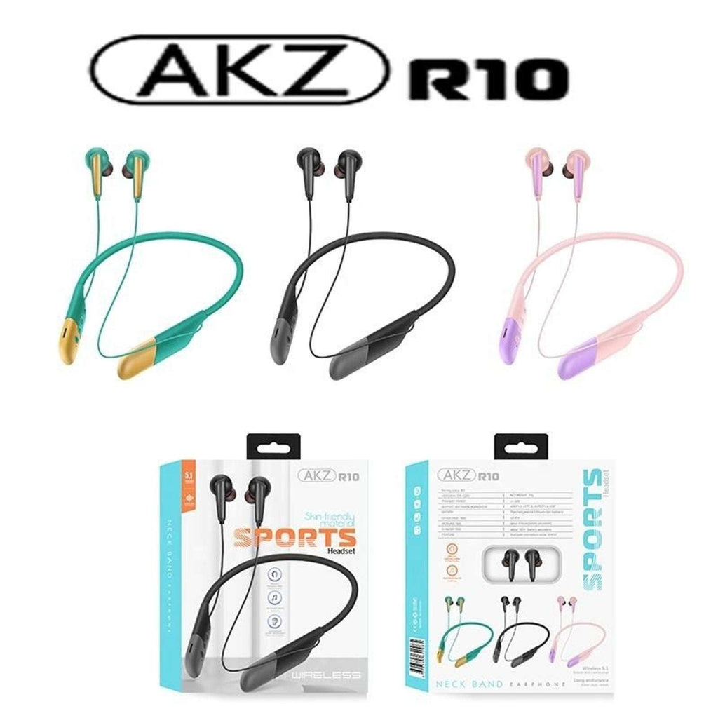 Bluetooth Headphones Neckband, Retractable Headset Wireless Sports Earbuds Noise