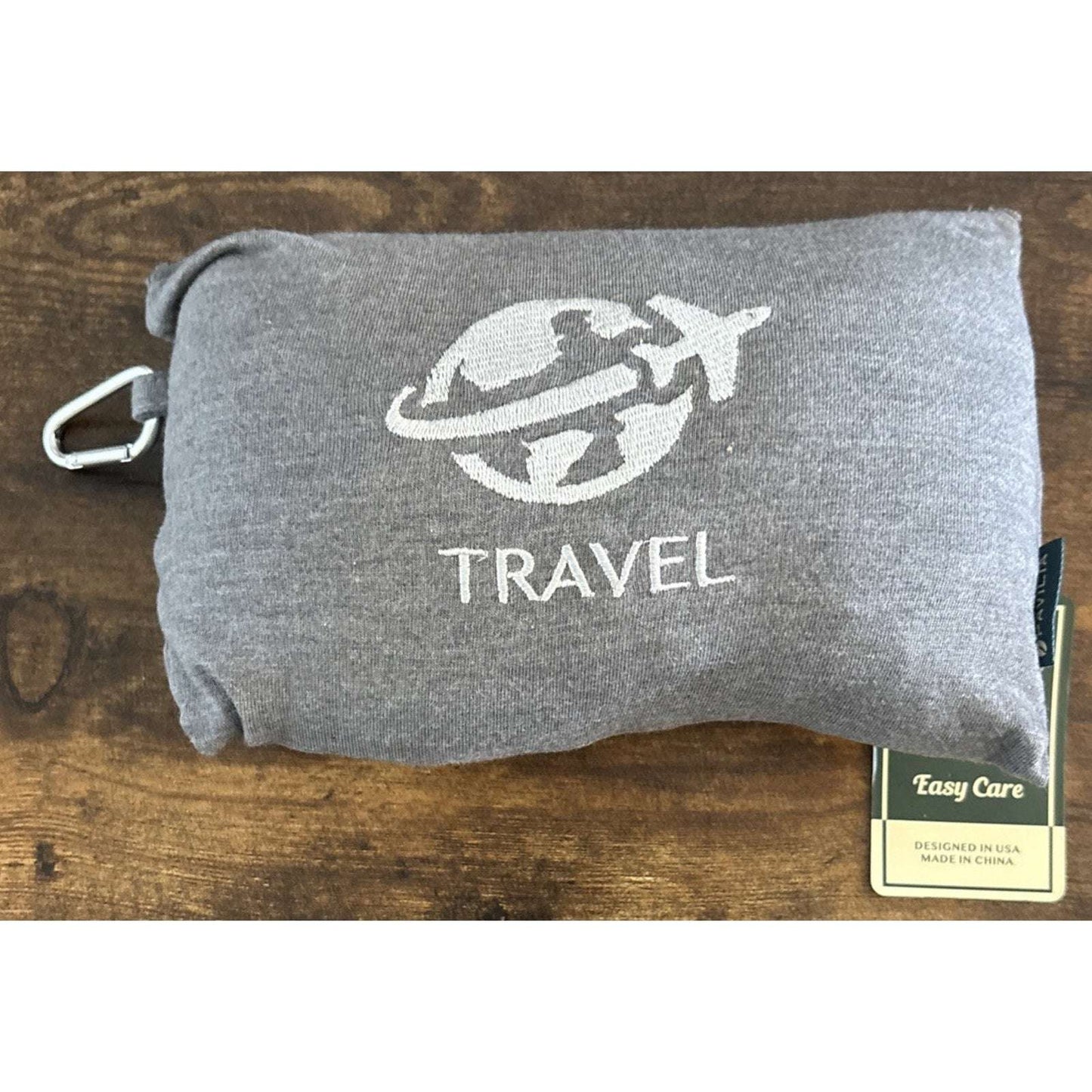 PAVILIA Compact Travel Blanket Pillow Set Airplane Roadtrip Car Flight Plane+