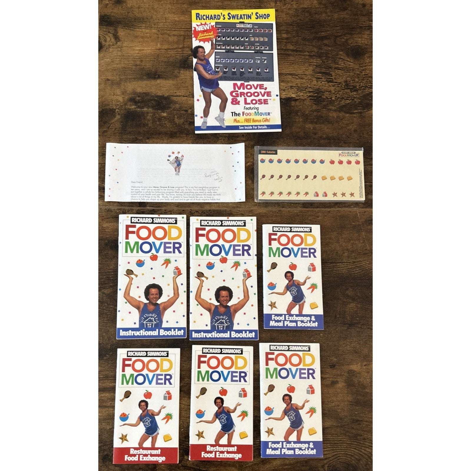 HUGE Richard Simmons LOT - Food Mover Kit, Sweatin to Oldies, Groovin In The Hou