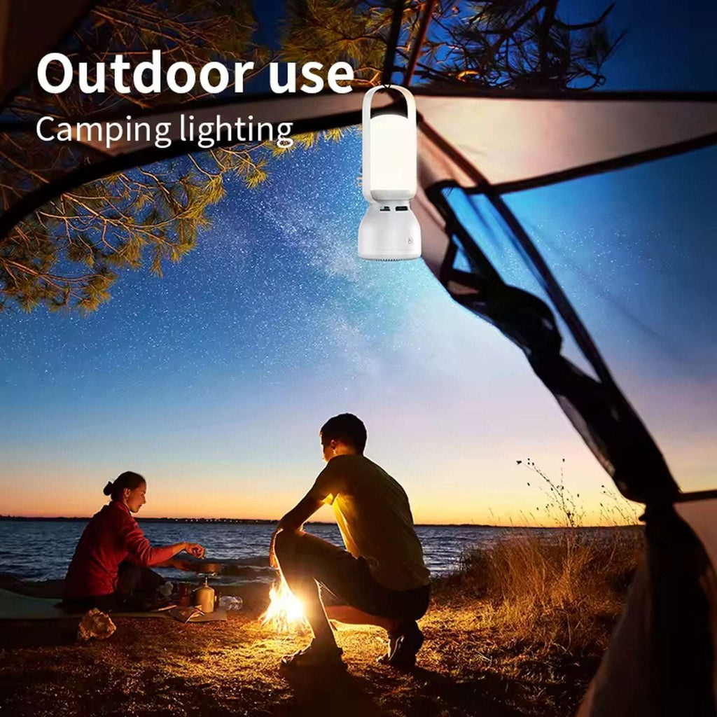 Rechargeable Camping Tent Lantern with Bluetooth Speaker Outdoor Table RGB Light