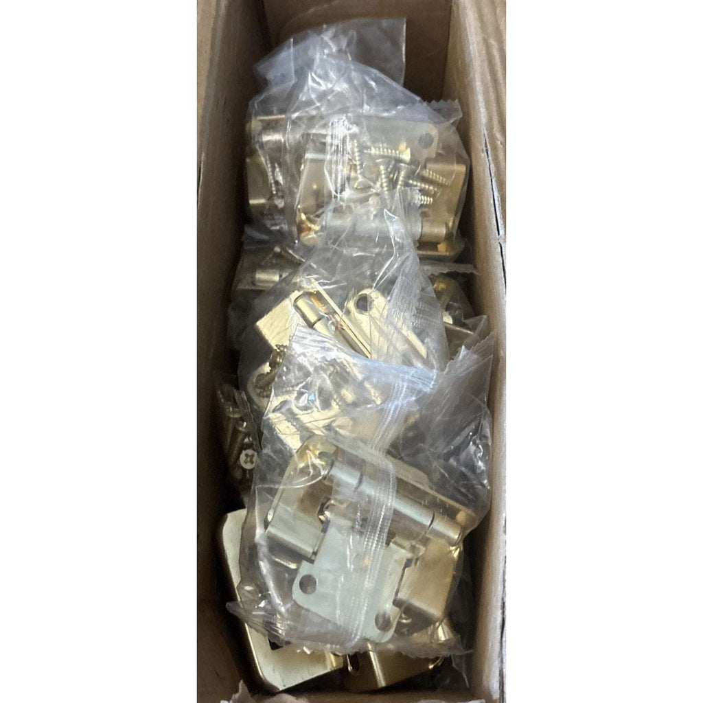 Donanim 1/2 Overlay Semi Wrap Self Closing Cabinet Hinges Brass Gold 28 Pair/56