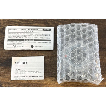 SEIKO ‎SQ60 Quartz Metronome Black Acoustic Sound Dial Type Audio Equipment