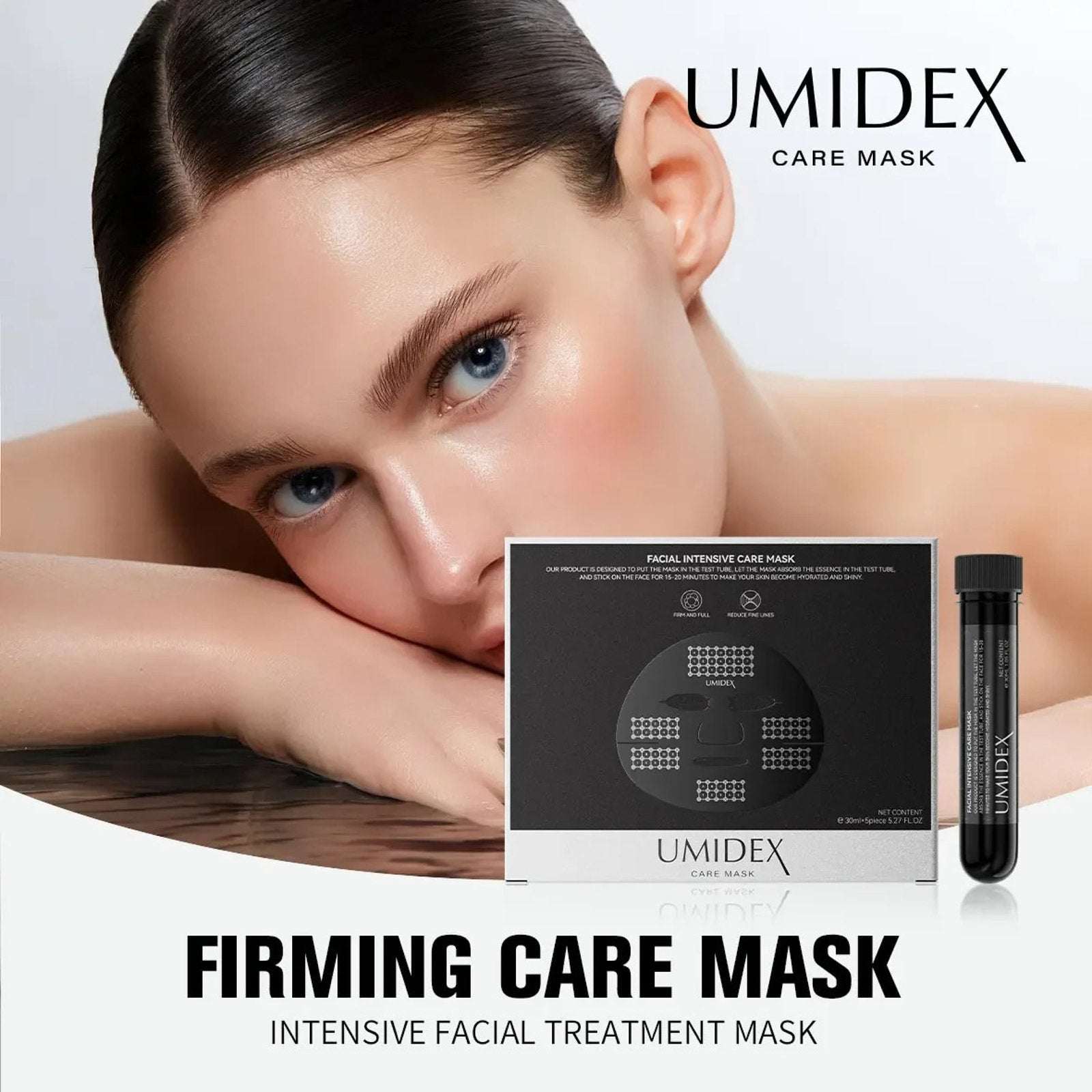 UMIDEX Intensive Care Facial Mask Hydrolyzed Collagen + Hyaluronic Acid 5PCx30ml