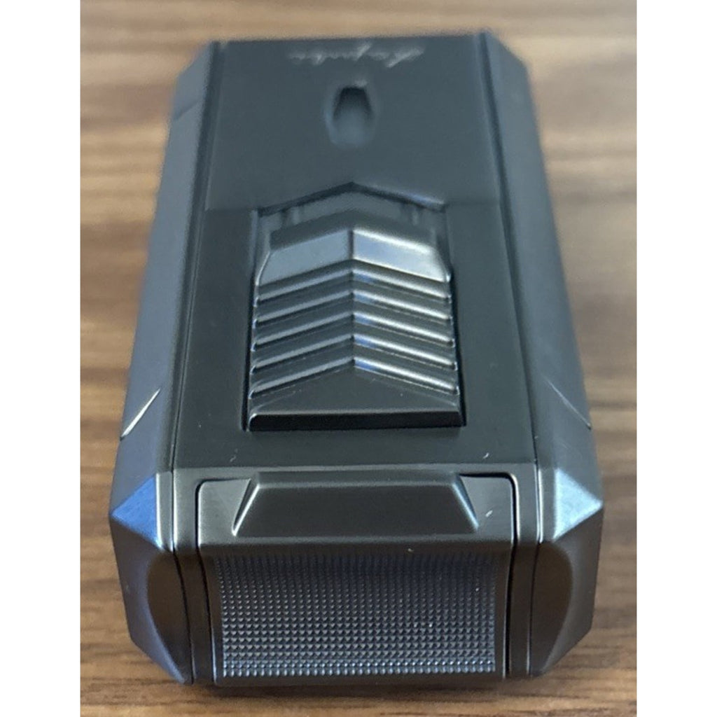 All in 1 Cigar Torch Lighter V-Cutter, Punch, Holder, Draw Enhancer, Twin Nubber