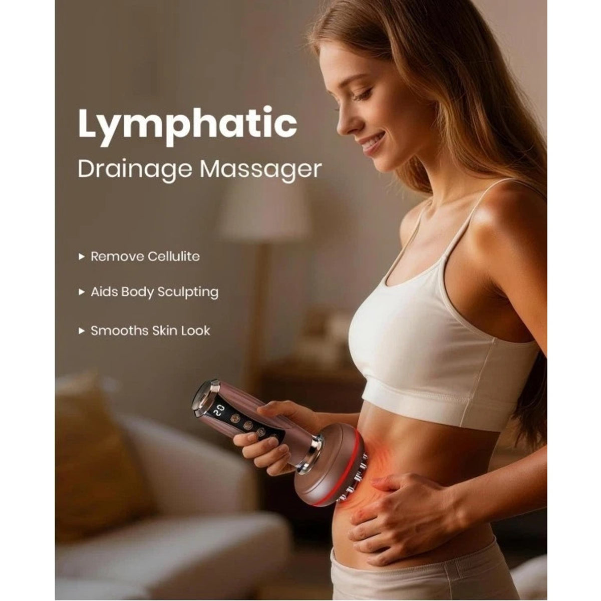 4-in-1 Red Light Lymphatic Drainage Massager Anti Cellulite Body Sculpting Tool