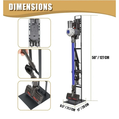 Dyson Sturdy Vacuum & Attachment Stand Holder Organizer Space Saver V8 V15 DC58+