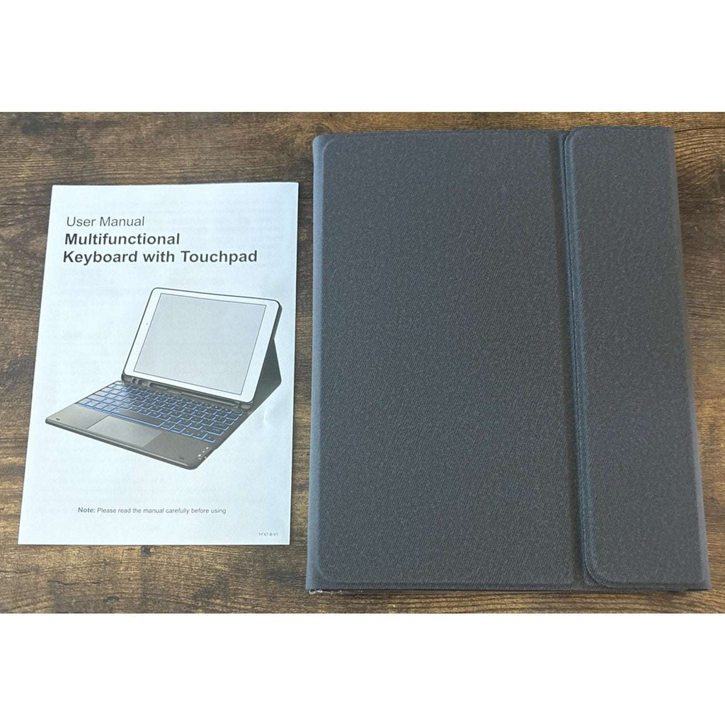 CHESONA for iPad Pro 11 Inch Case iPad Air 4/5th Gen w/ Touchpad Keyboard Black