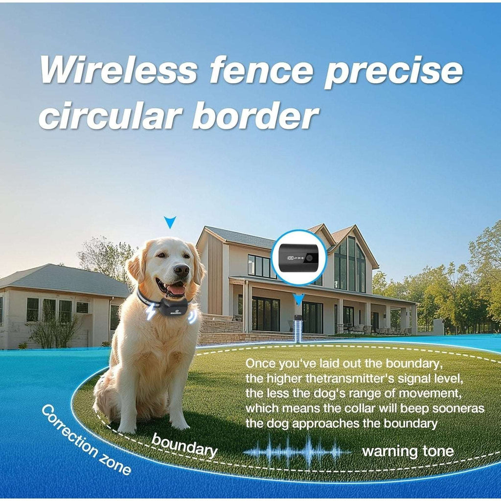 2 Dog Electric Fence InGround Pet Containment System Waterproof Training Collars