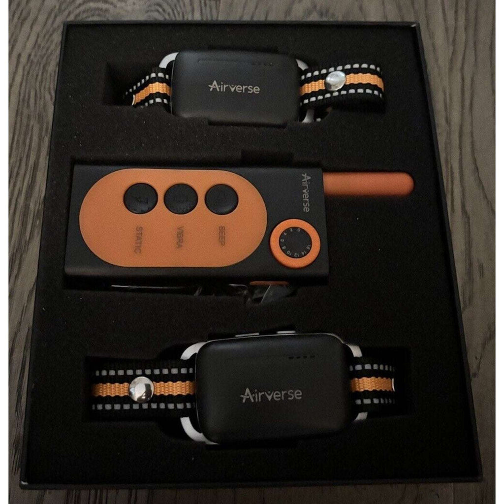 Airverse 2 Dog 1600FT Waterproof Dog Training Collar w Remote 3 Modes & Voice