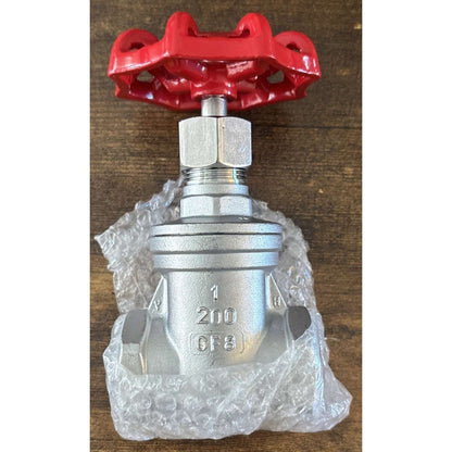 1" NPT Stainless Steel Gate Shut Off Valve Water Oil Gas Plumbing & HVAC Systems