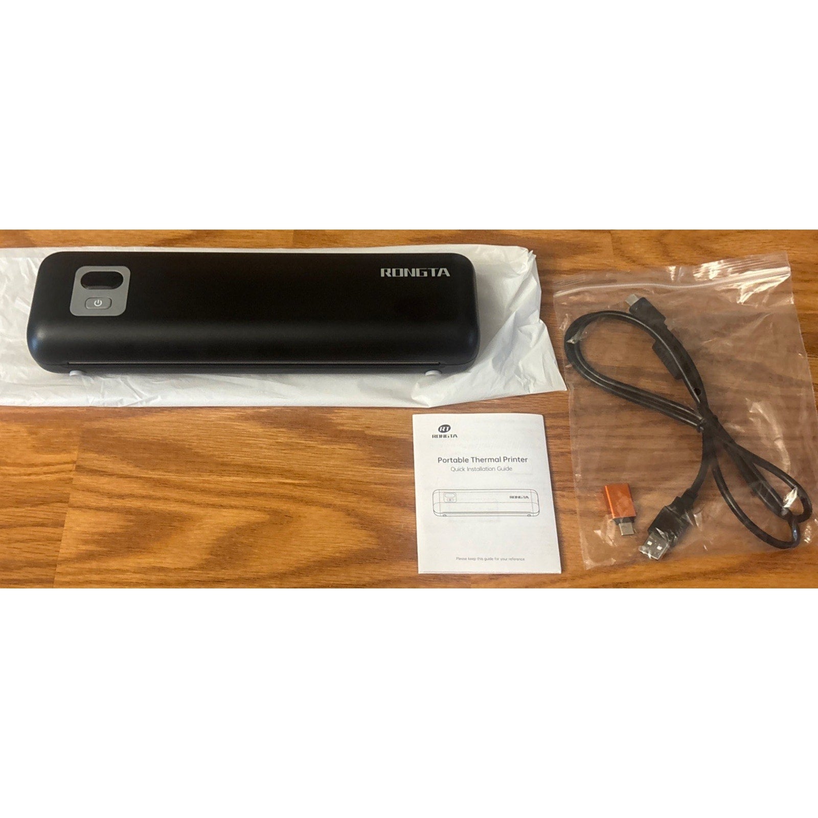 Rongta Portable Thermal Bluetooth Ink-less A4 Printer Business Travel Office NEW