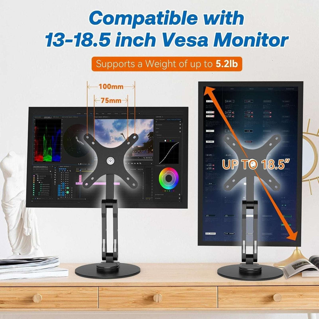 Echo Show 15 (Gen 1, Gen 2) Tilt, Swivel & 360° Rotating Stand 13-18.5" Vesa