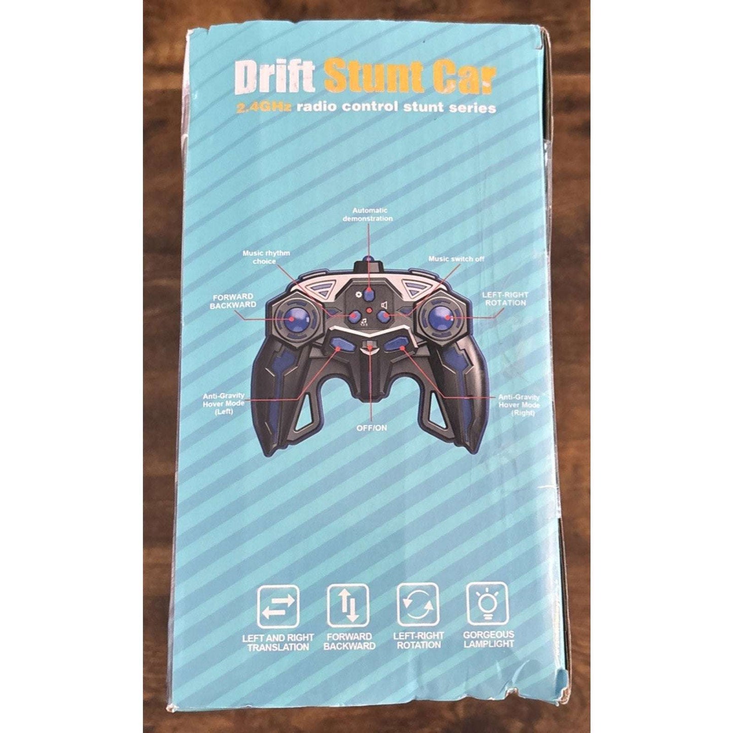 Bezgar 4WD RC Drift Stunt Car 360° Spin, Walking, Music, Lights, Rechargeable,