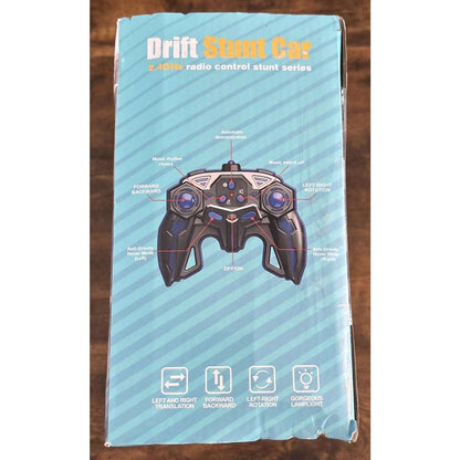 Bezgar 4WD RC Drift Stunt Car 360° Spin, Walking, Music, Lights, Rechargeable,