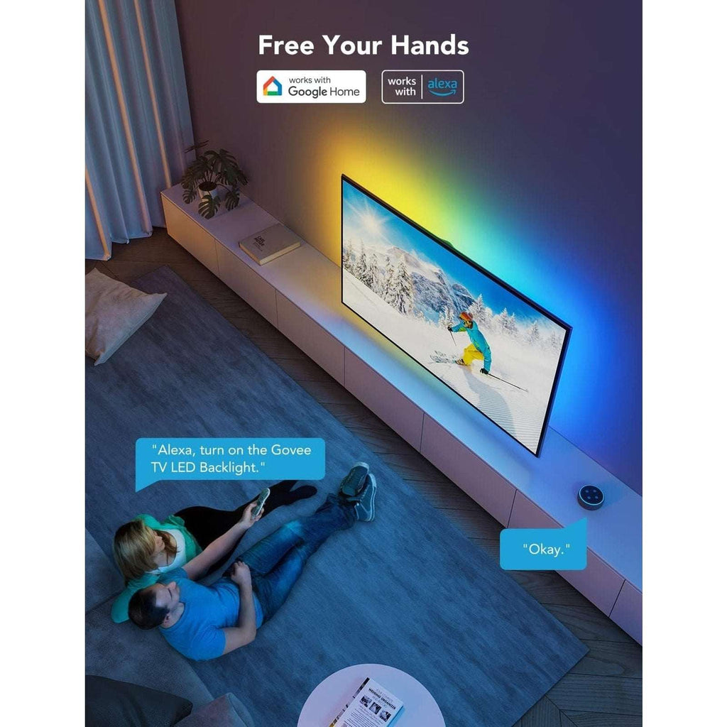 Govee RGBIC TV LED Backlight for 70-80 inch TVs App & Voice Control, Music Sync