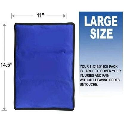 Rester's Choice Reusable Gel Ice Pack for Hot & Cold Therapy 11x14.5" Flexible