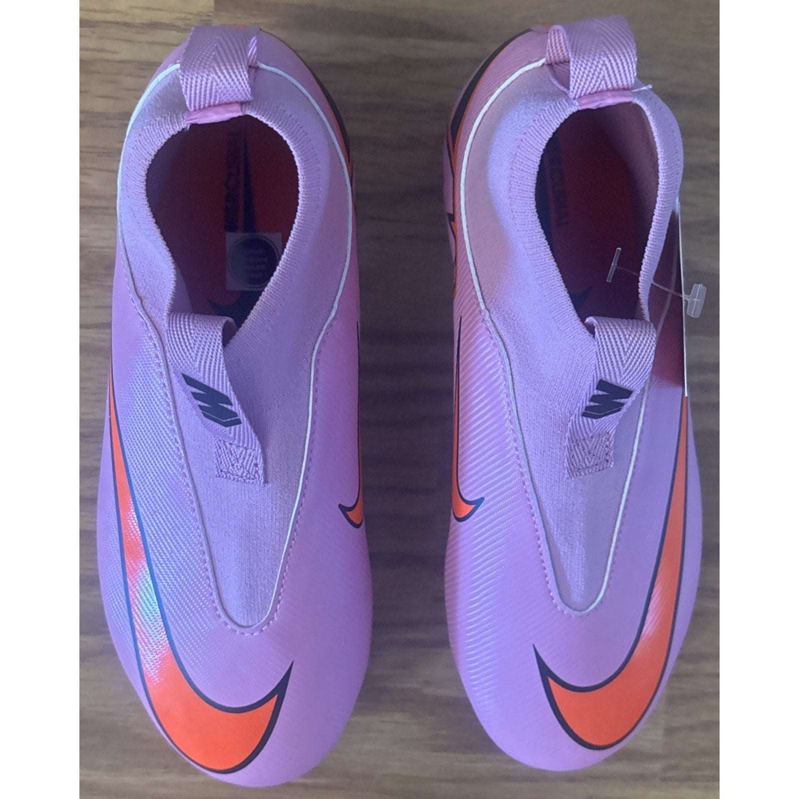 Nike Jr Zoom Superfly 10 Academy FGMG Magic Flamingo Black Size 3.5Y Cleats