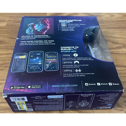 RUKUSfx Pro Motion Controlled Music Mixer + Gaming 120+ Tracks BeatSnap Tech