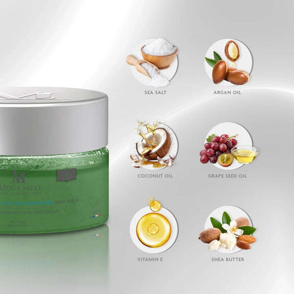 Latoua Mille Glow Renew Coconut Sea Salt Body Scrub Hyaluronic + Multi Peptide
