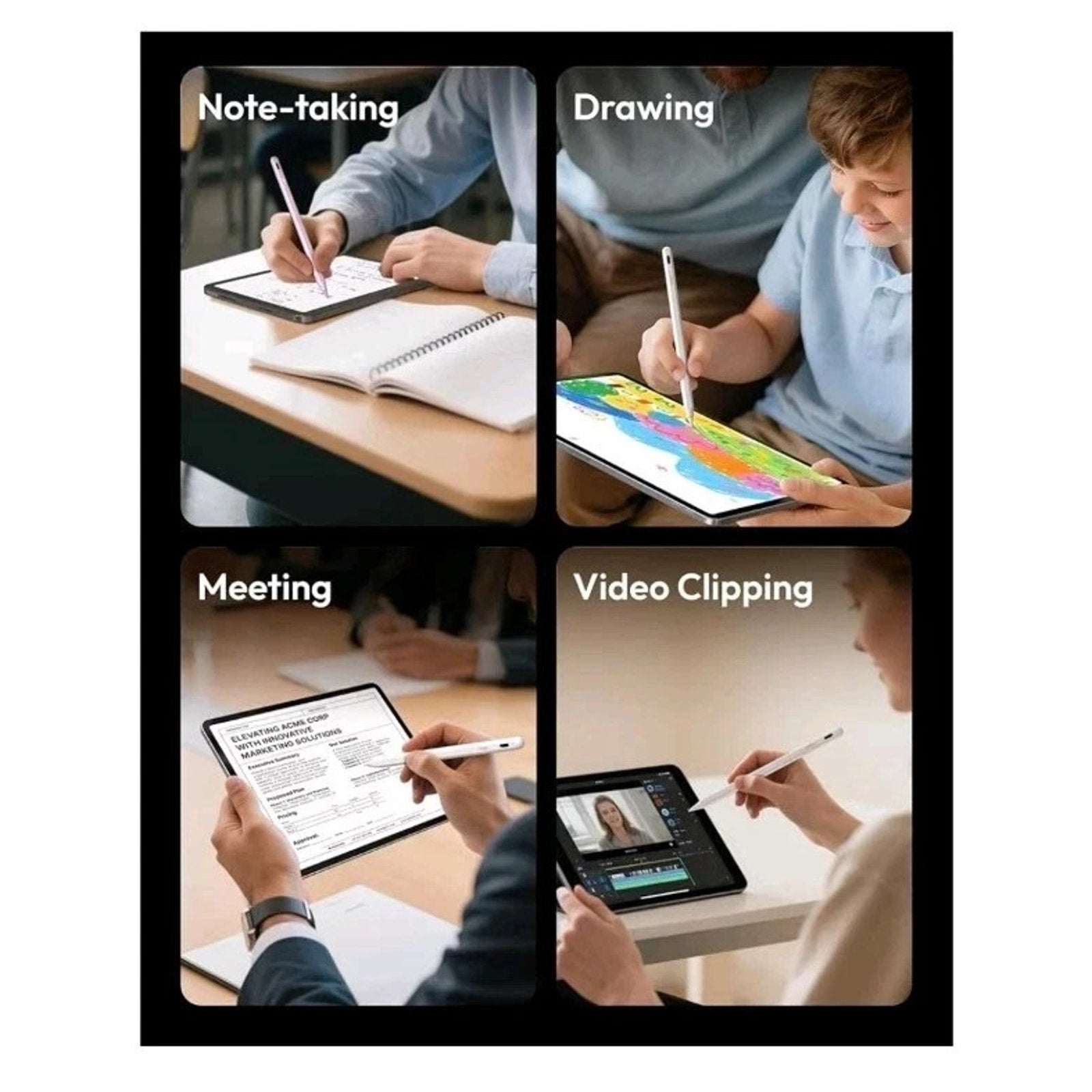 Metapen Air8 Stylus for iPad 2018-2025 Fast Charge Palm Rejection Tilt Sensitive