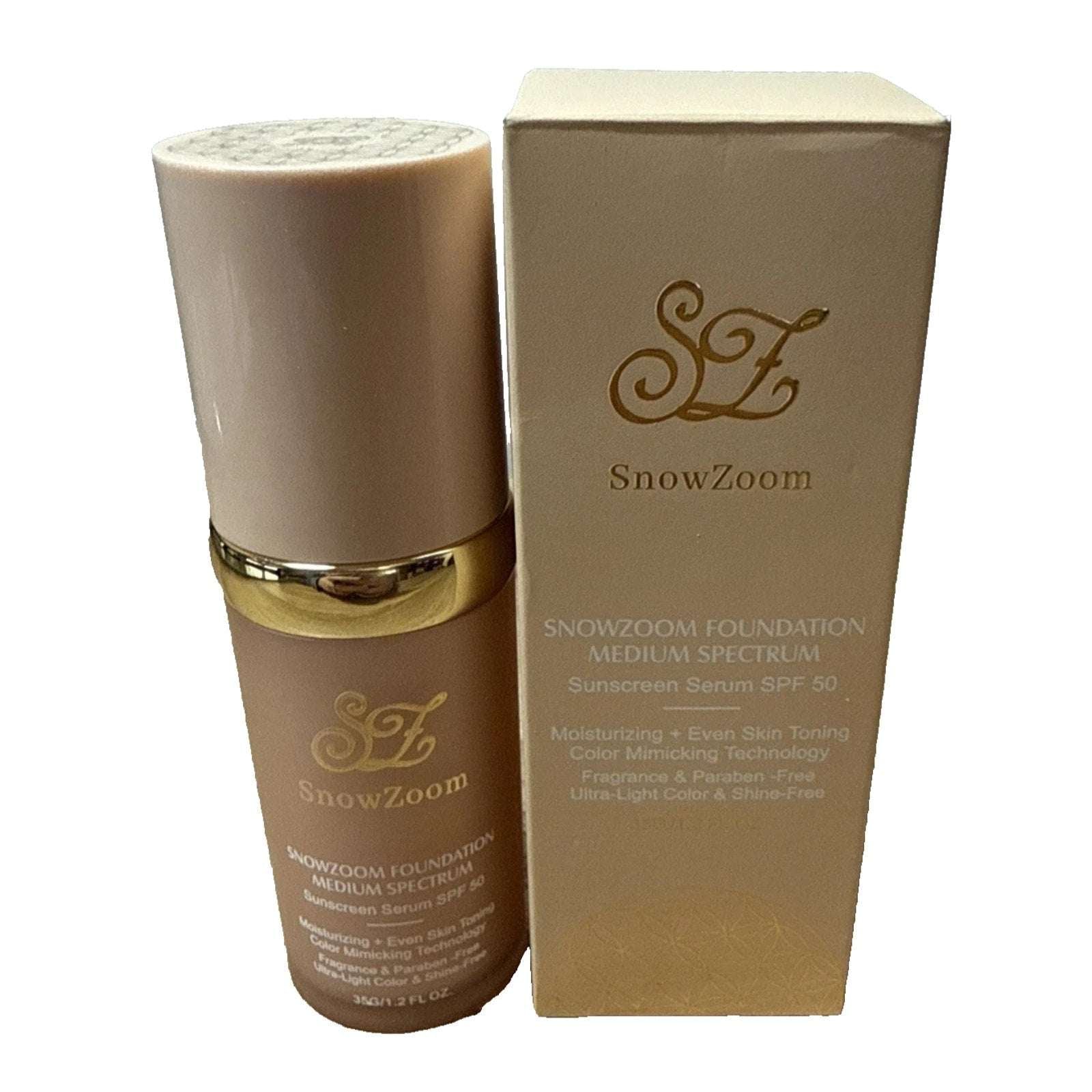 Snowzoom Forever 4-in-1 Concealer Foundation Liquid Makeup Medium/Light SPF 50