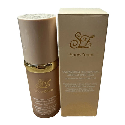Snowzoom Forever 4-in-1 Concealer Foundation Liquid Makeup Medium/Light SPF 50