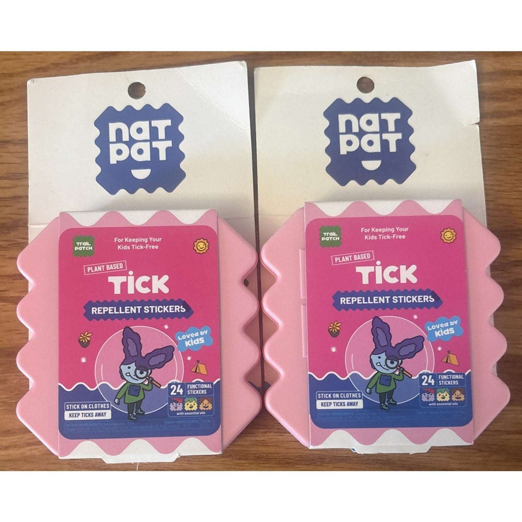 2Pk NatPat Trail Patch Tick Repellent Non-Toxic for Kids & Adults - 48 stickers