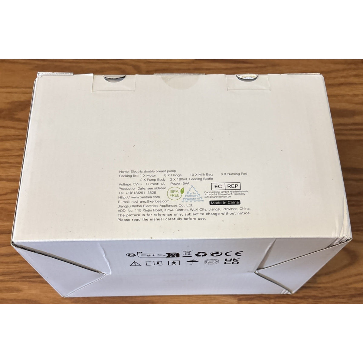 NCVI Double Electric Breast Pump 8102 4400mAh Battery w/ Night Light 4Modes 9Lvl