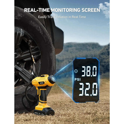 AstroAI Tire Inflator Cordless Air Compressor 160PSI w 12V/20V Dual Power Supply