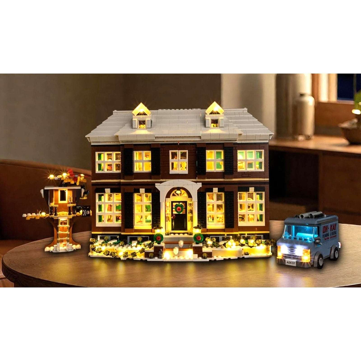 LED Light Kit for Lego Home Alone House 21330 - Upgraded Layered Lighting Design