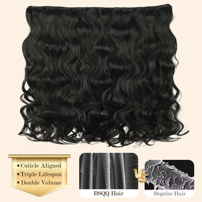 100% Raw Indian Body Wave Temple Real Human Hair Extension Bundle 18 20 22 Inch