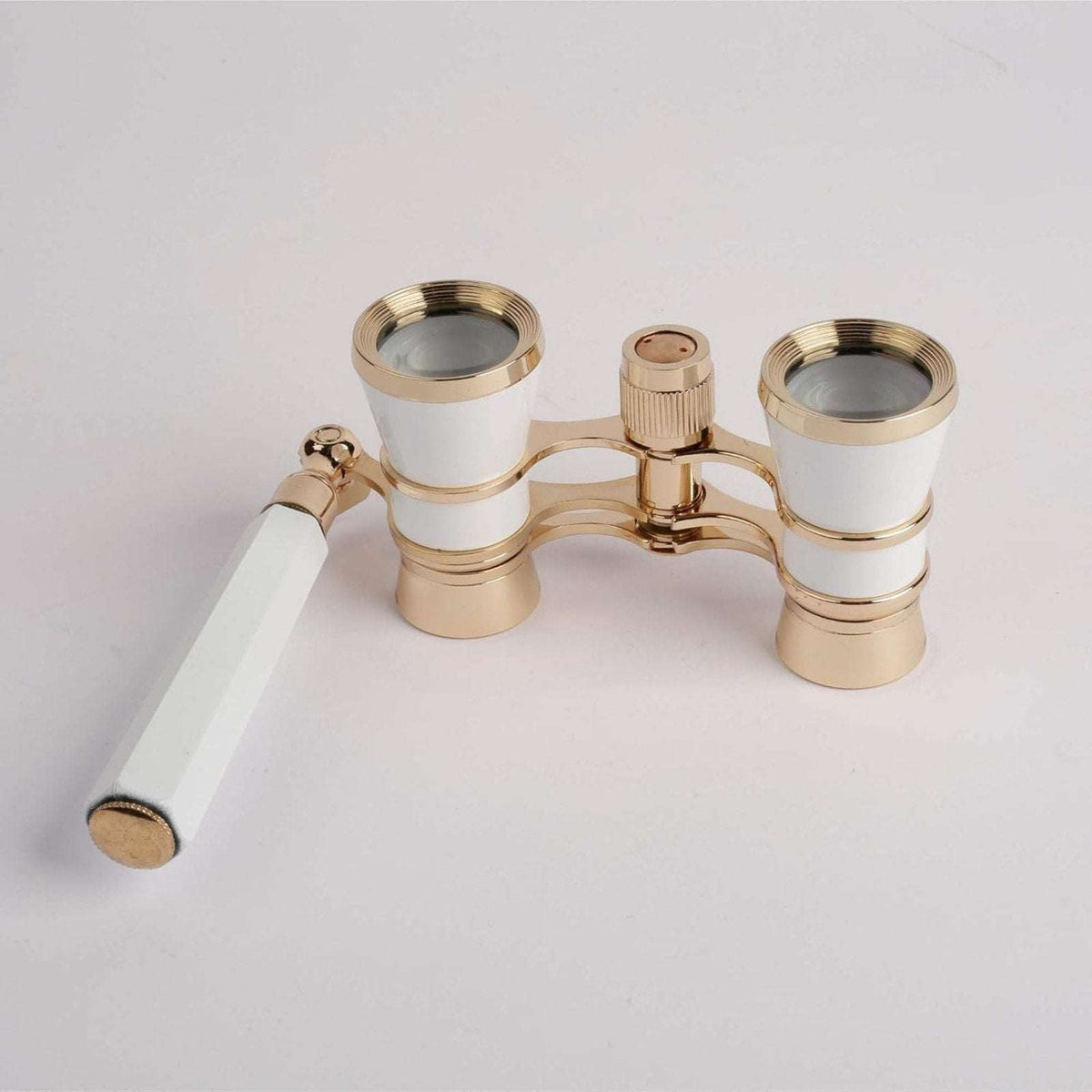 Retro 3X25 Opera Glasses Compact Metal Theater Binoculars with Adjustable Handle
