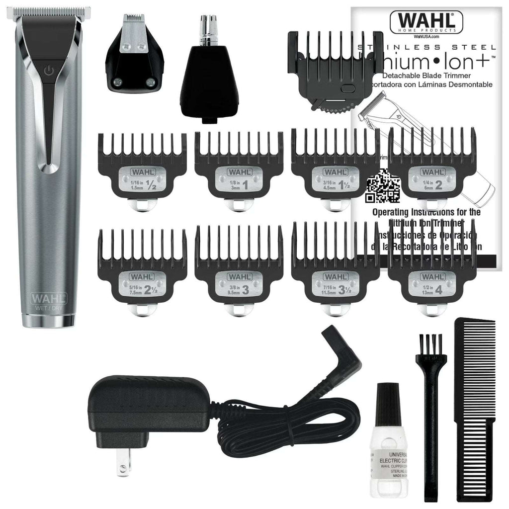 Wahl Lithium-Ion Stainless Steel All In One Waterproof Grooming Trimmer Cordless