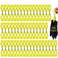 Heavy Duty Work Glove/Hat Clips Holders Belt Attachment 50-Pack Yellow Z-Shaped