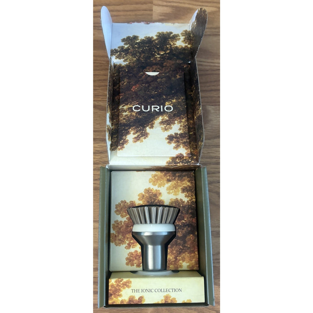 Curio Home Goods Ionic Palm Brush Set Magnetized Stands Upright Stainless Steel