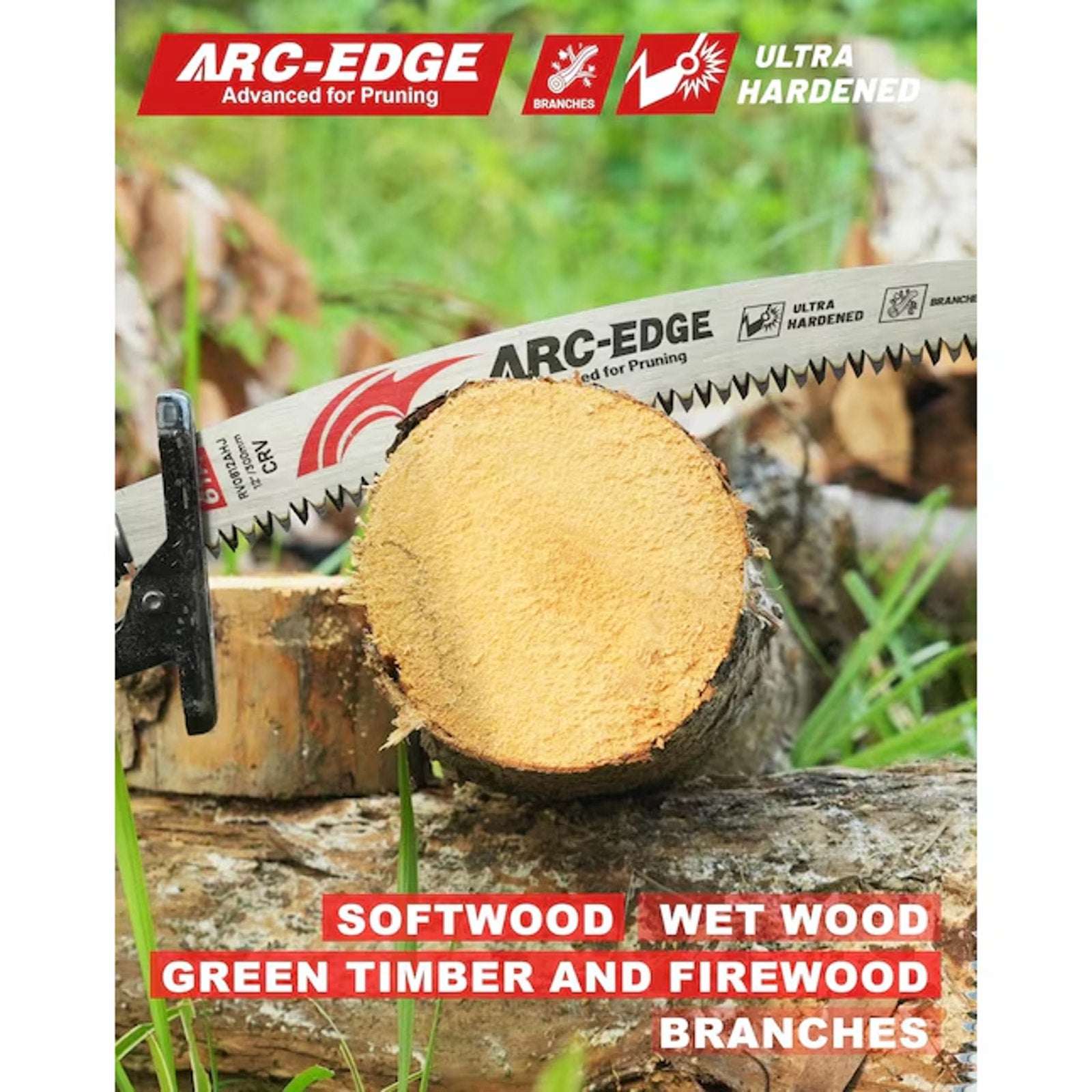 EZARC Japanese Teeth Reciprocating Saw Blade 12" & 15" Set Arc Edge Wood Pruning