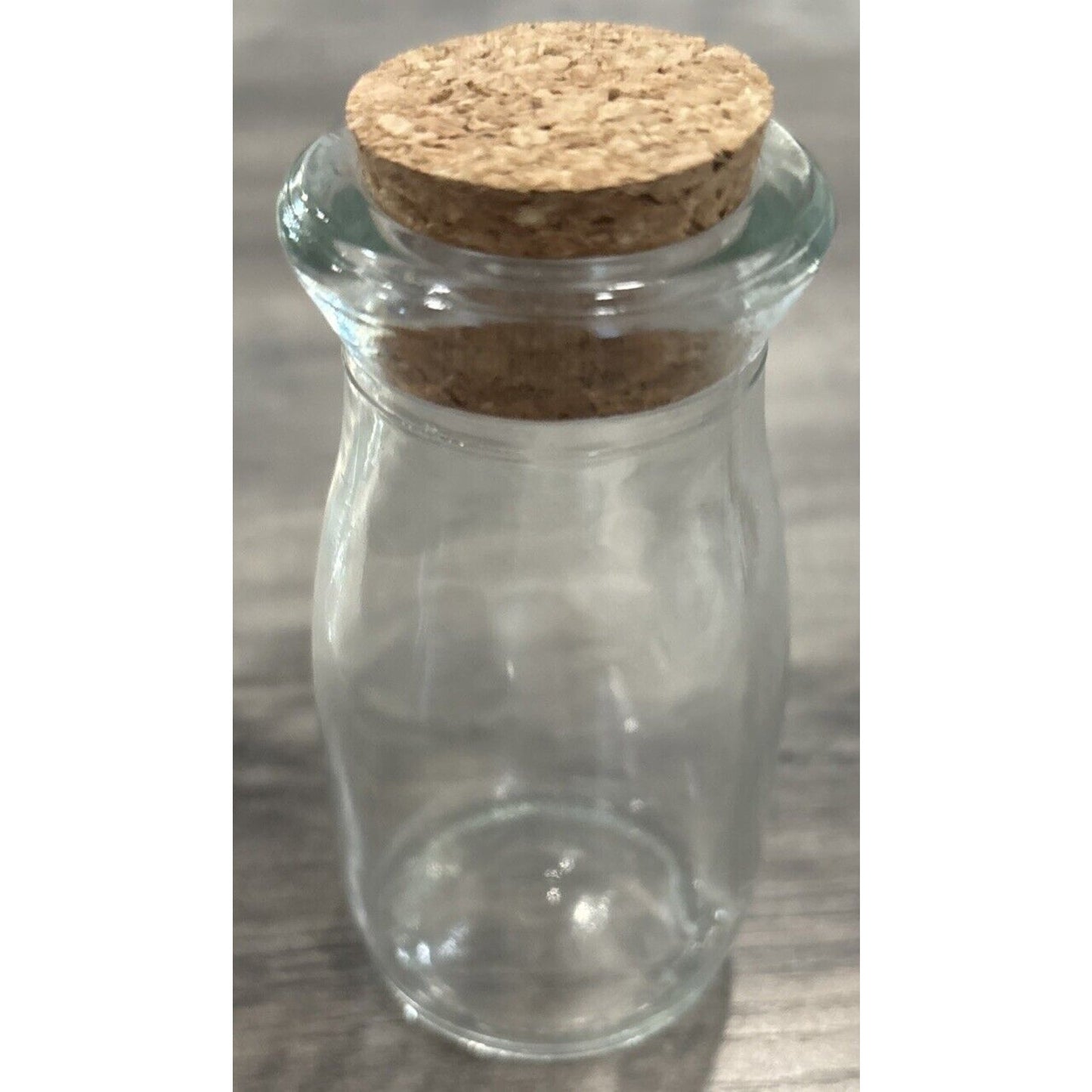 Otis Classic 12 Glass Milk Bottle Jars w Cork Lids Spices, Crafts, Gifts, Decor+