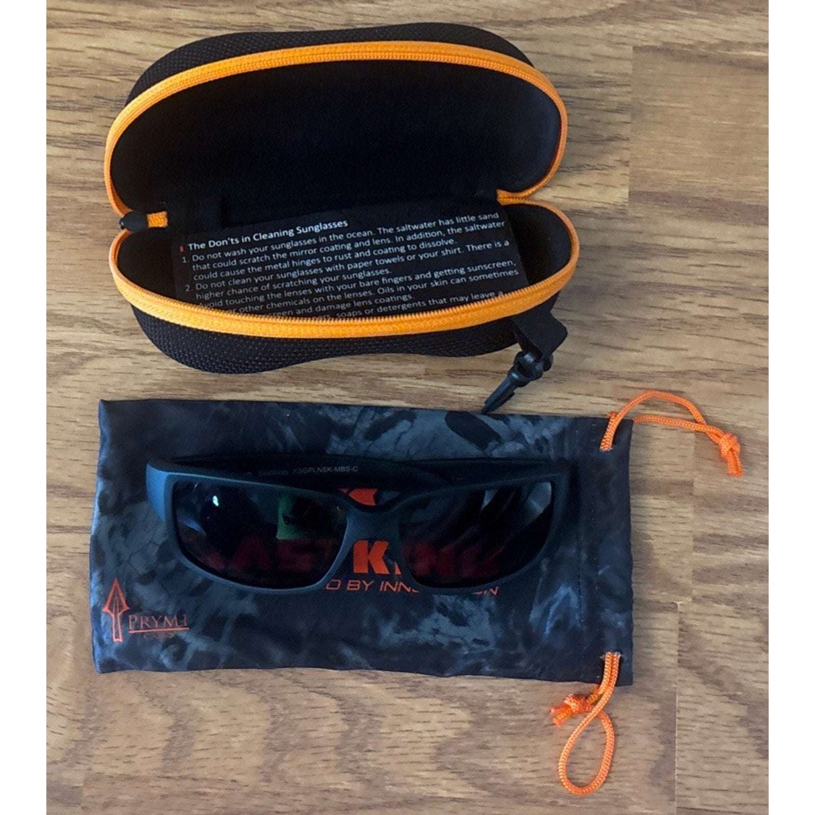 Kastking Skidaway Matte Blackout Polarized Smoke Lens Sunglasses KSGPLNSK-MBS-C