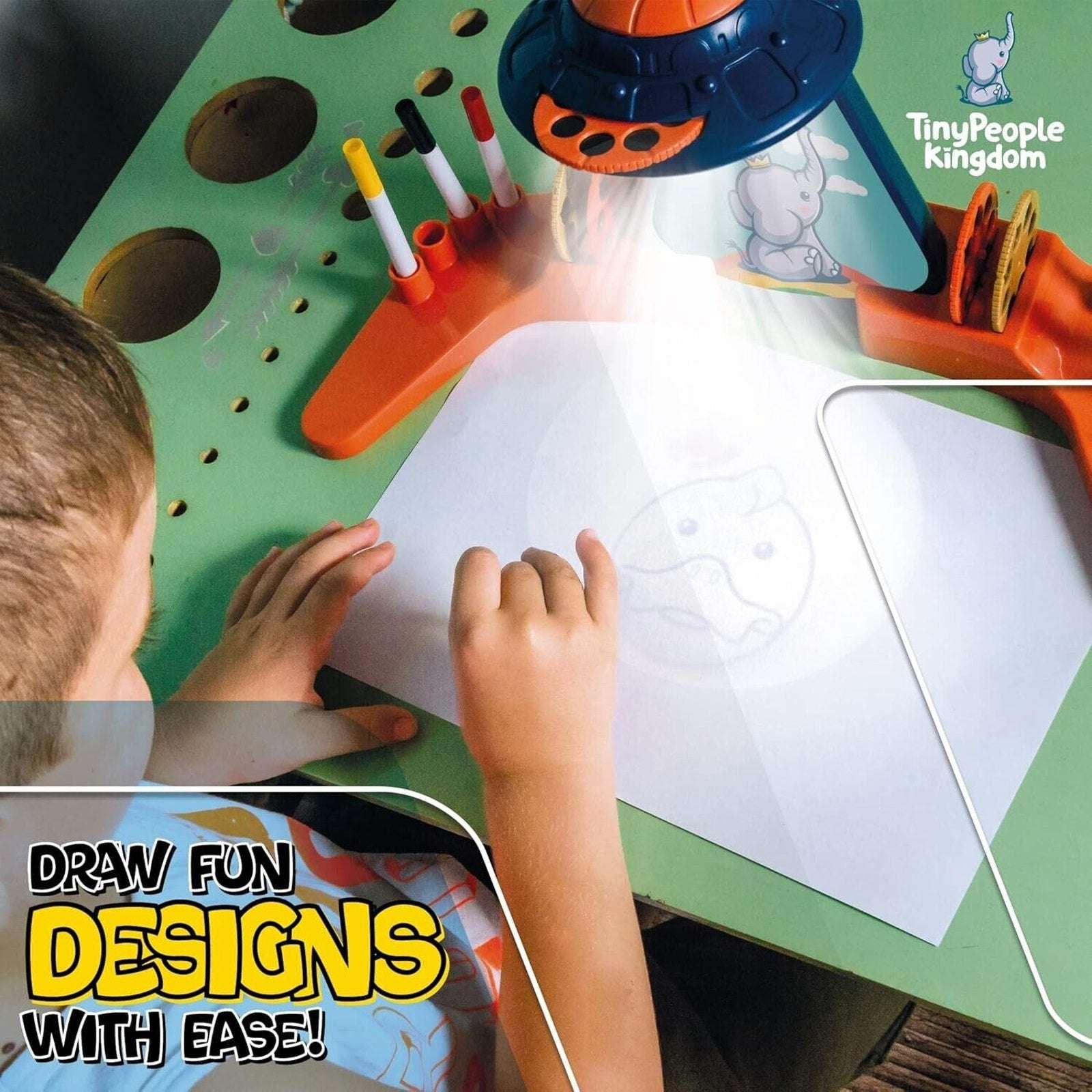 TPKingdom Trace N Draw Drawing 2.0 Smart LED Art Projector 6 Discs 48 Traceable